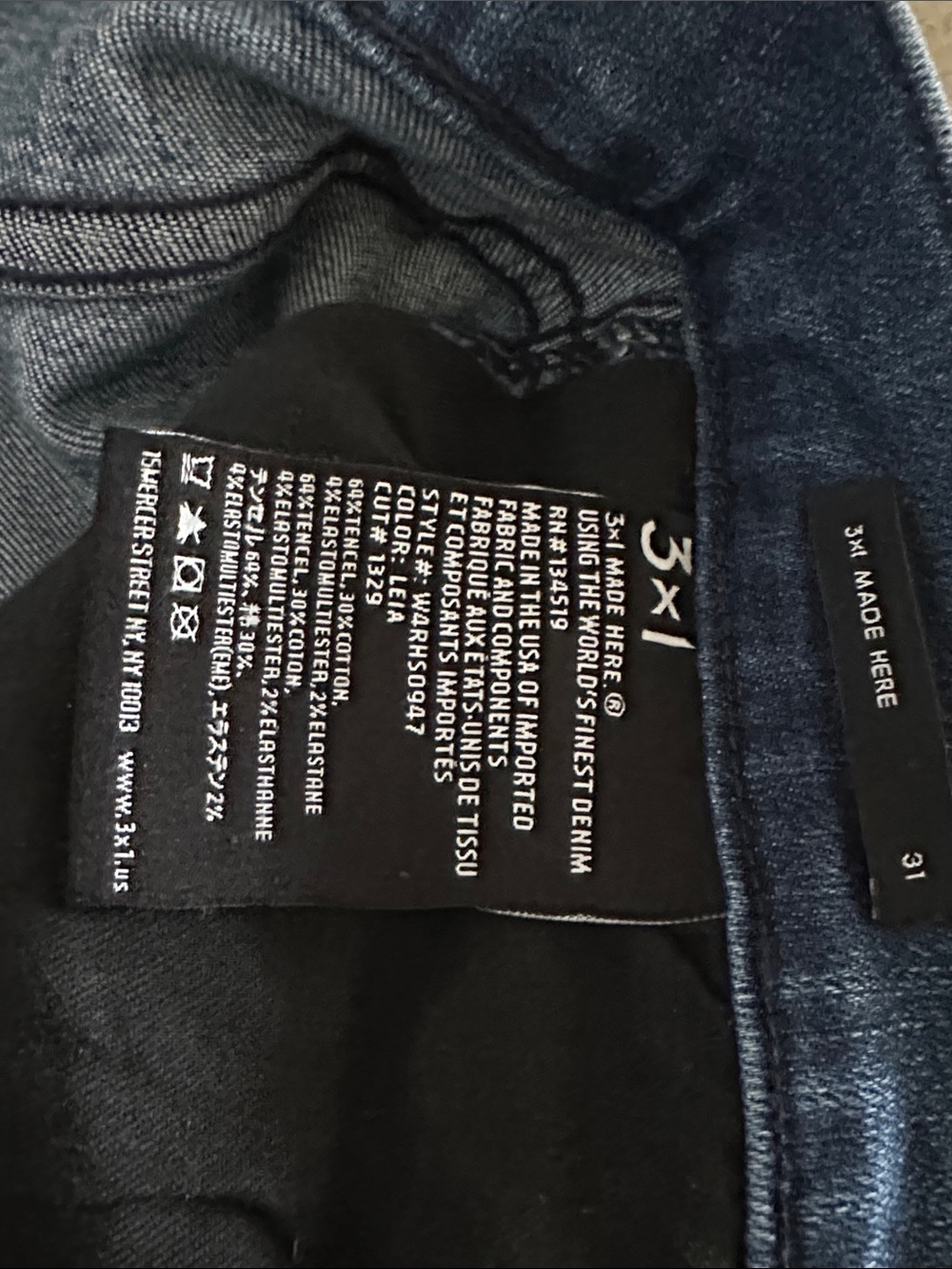 3X1 Adeline Split Flare High Rise Jeans Size Size 31 - Picture 6 of 15